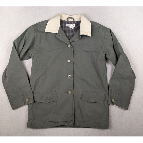 CHEROKEE - WOMEN'S GREEN COTTON CANVAS JACKET - LIGHTWEIGHT - SIZE S - Picture 2 of 11